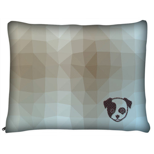 Dog Pillow Bed - Outdoor Dog Pillow Bed- Geometric II- Medium