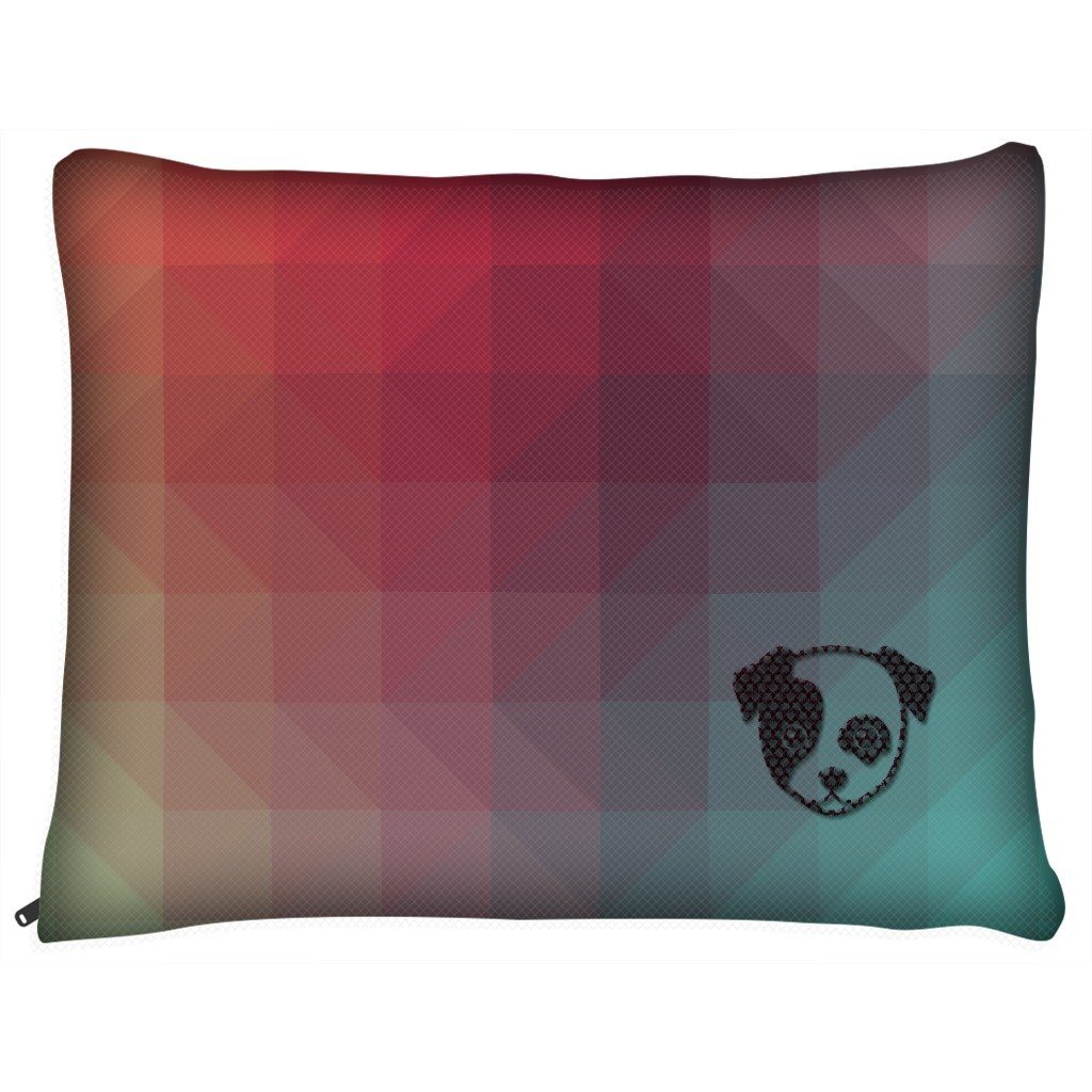 Dog Pillow - Outdoor Dog Pillow Bed-Geometric I- Medium