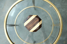 Chiseled Wood Geometric Coasters (Set of 4)