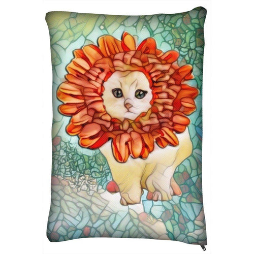 Pet Bed - Pet Bed Outdoor And Indoor-Flower Kitten Art Nouveau