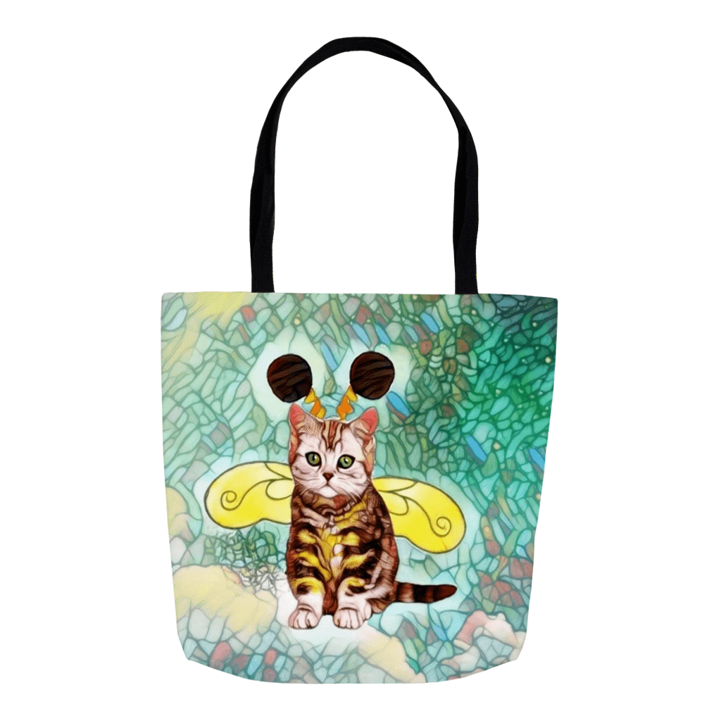 Tote Bag - Bee Kitten Art Nouveau Everything Tote Bag